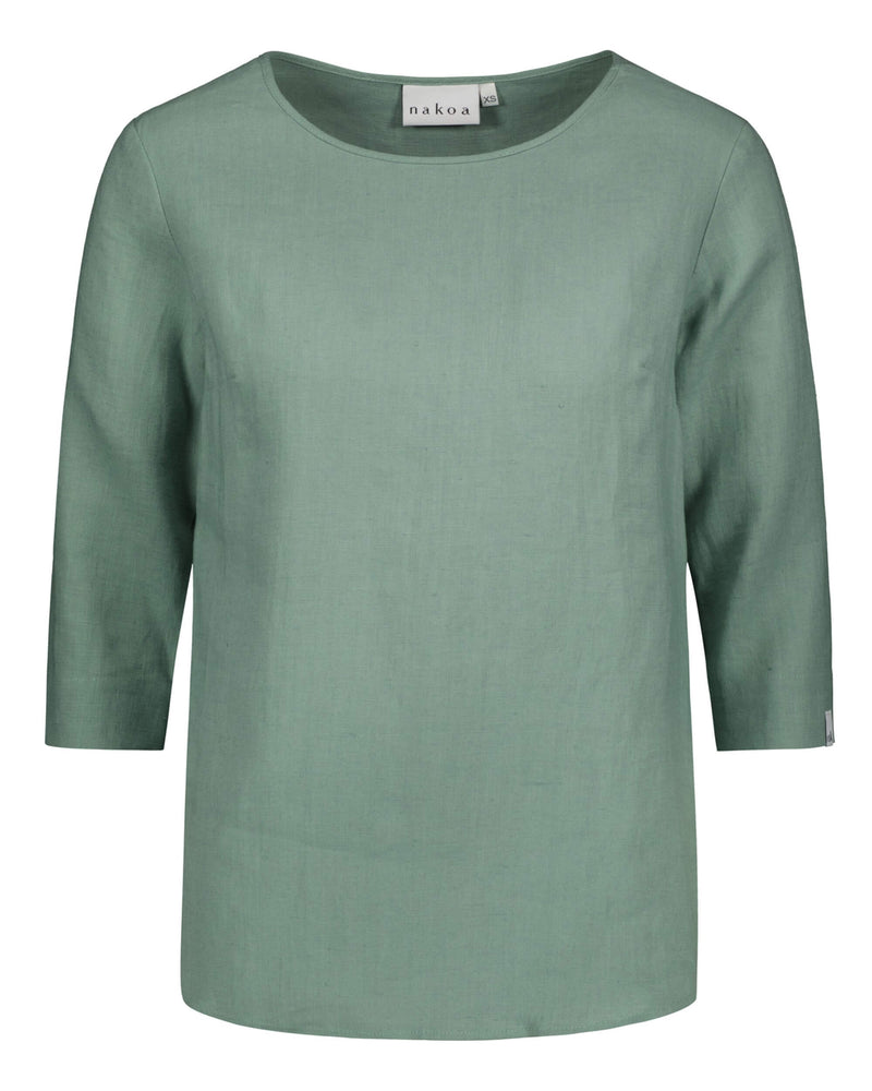 Classic Linen Blouse, Desert Sage