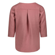 Classic Linen Blouse, Old Rose