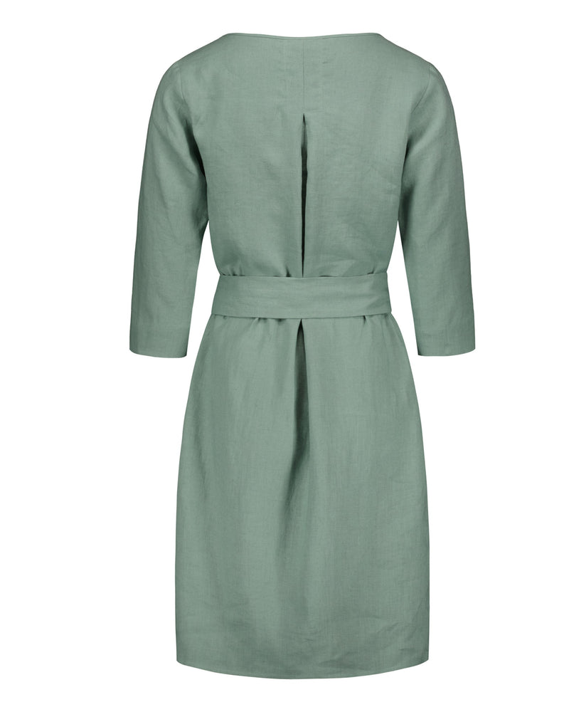 Classic Linen Dress, Desert Sage