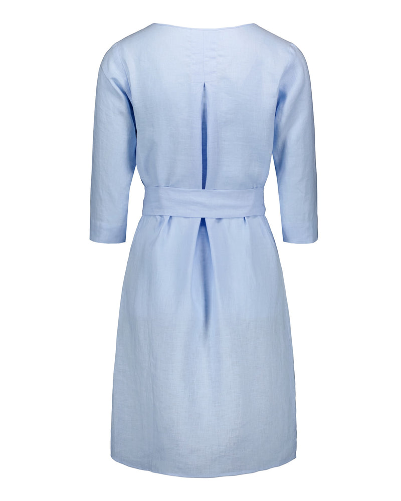 Classic Linen Dress, Sky Blue
