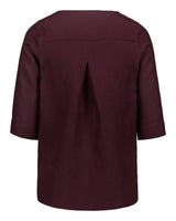 Classic Linen Blouse, Merlot