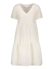 Linen Layered Dress, Coconut Milk