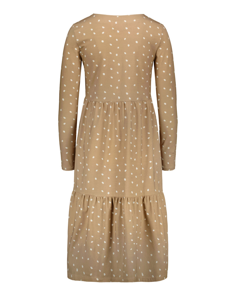 Print Layered Dress, Polka Dot