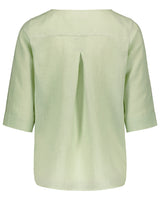 Classic Linen Blouse, Paradise Green
