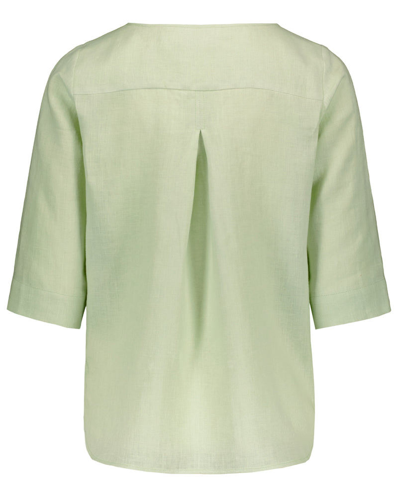 Classic Linen Blouse, Paradise Green