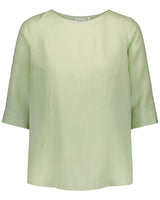 Classic Linen Blouse, Paradise Green