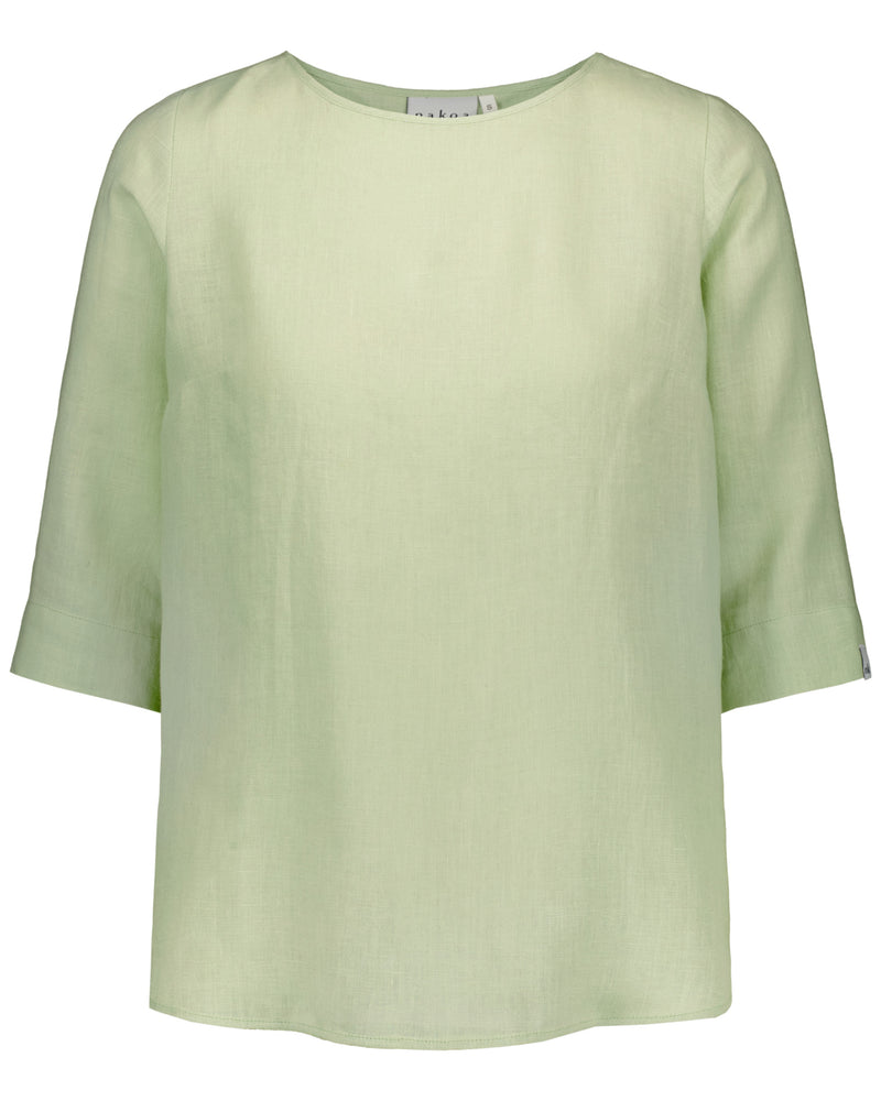 Classic Linen Blouse, Paradise Green