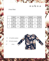 Basic Print Shirt, Midnight Lily
