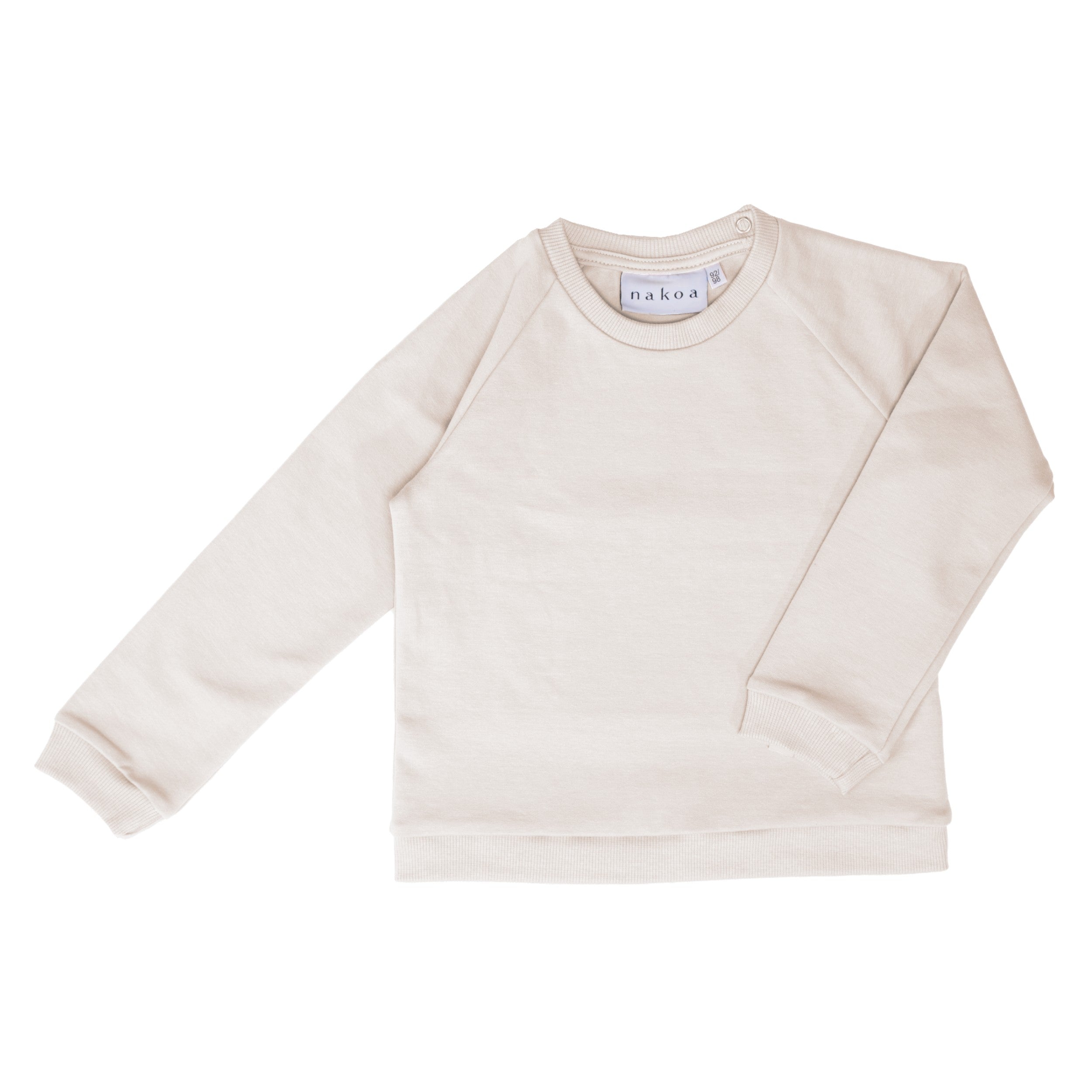 Bequemes College-Shirt, Elfenbein