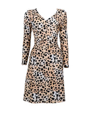 Wickelkleid mit Print, Leopard