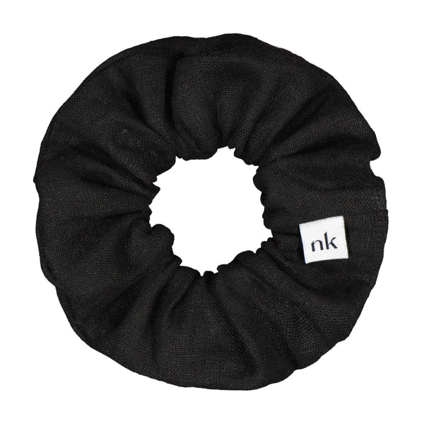 Linen Scrunchie Black