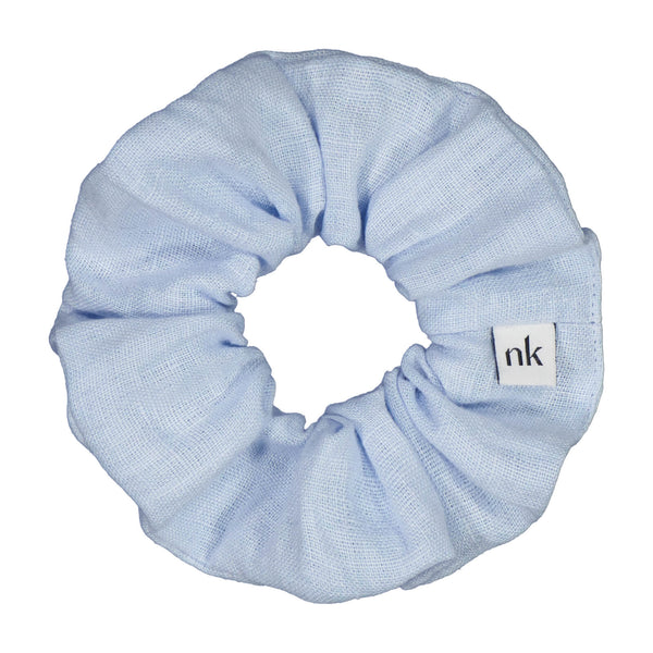 Linen Scrunchie Sky Blue