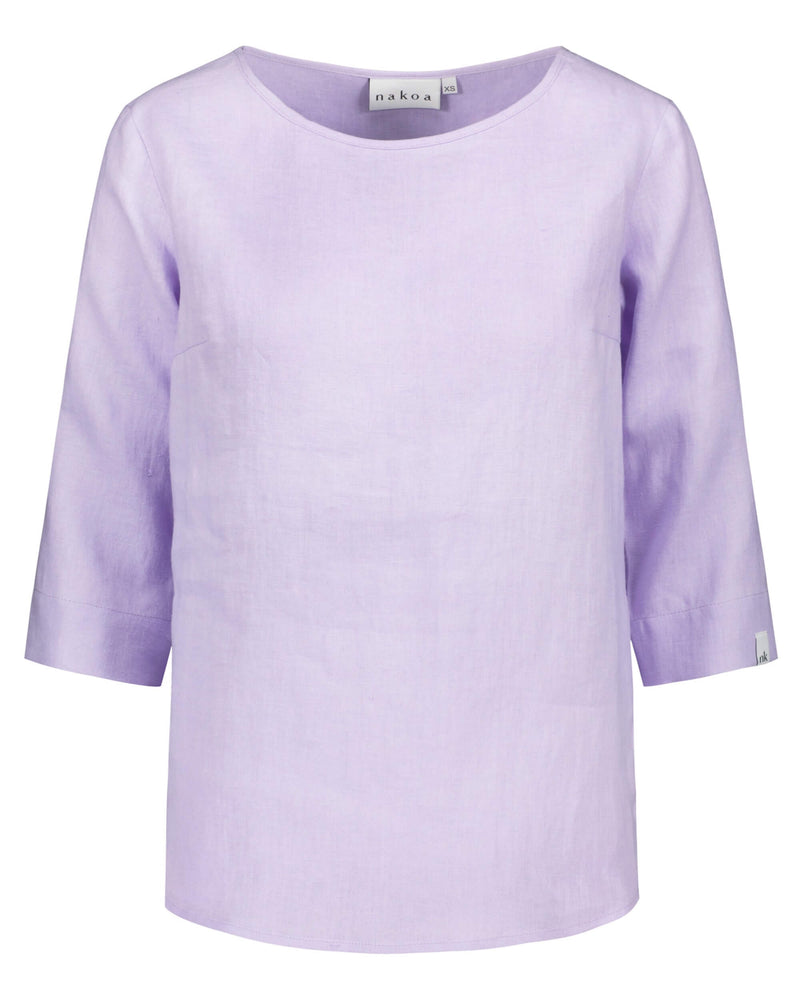 Classic Linen Blouse, Lupine