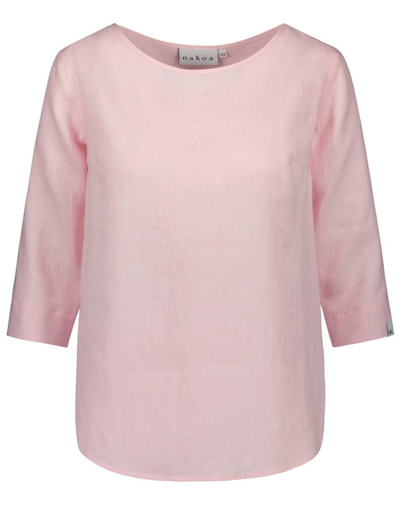 Classic Linen Blouse, Rosewater