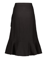 Pellava Ruffle Skirt, Black