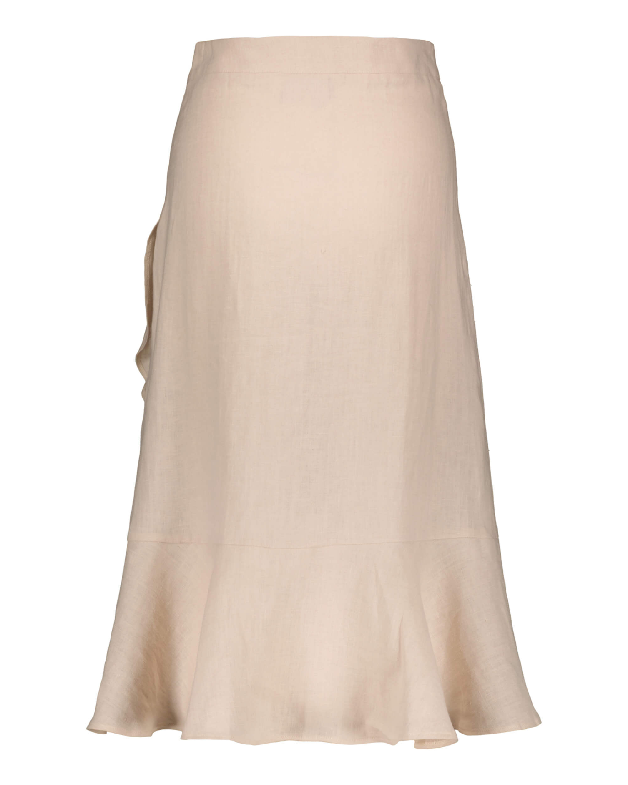 Linen Ruffle Skirt, Sandshell