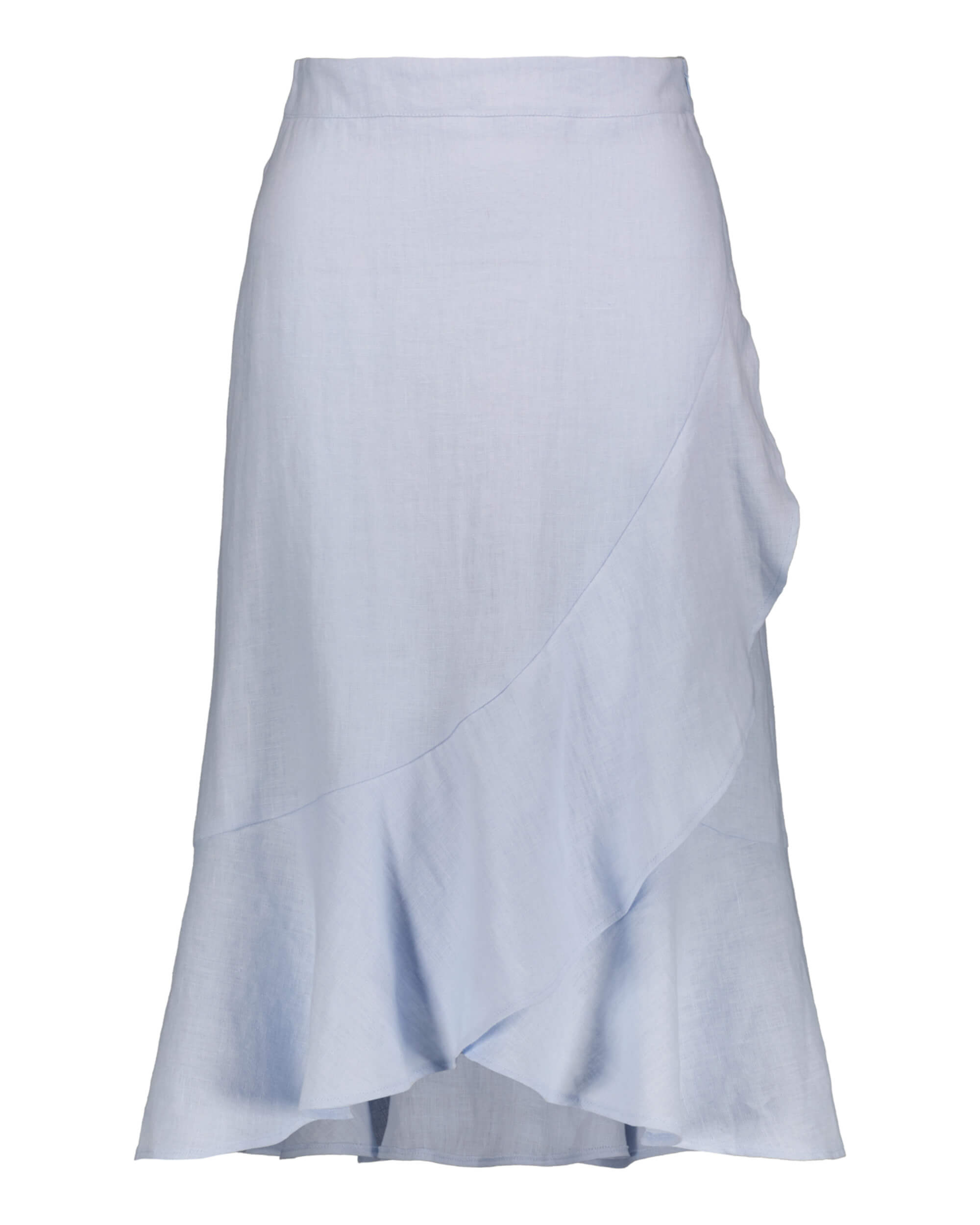 Pellava Ruffle Skirt, Sky Blue