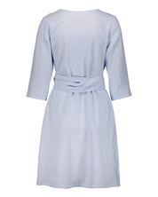 Linen Wrap Dress, Sky Blue