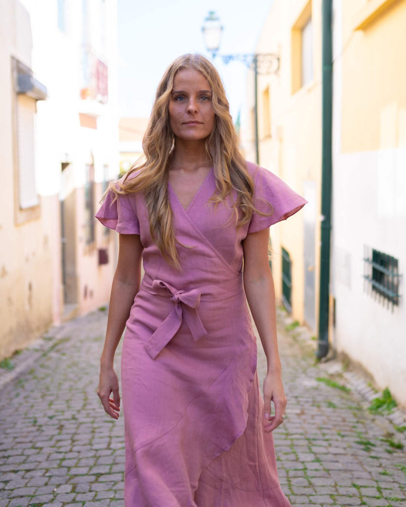 Annika Dress, Old Rose
