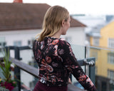 Women's Basic Print Shirt, Harvest Poppies 