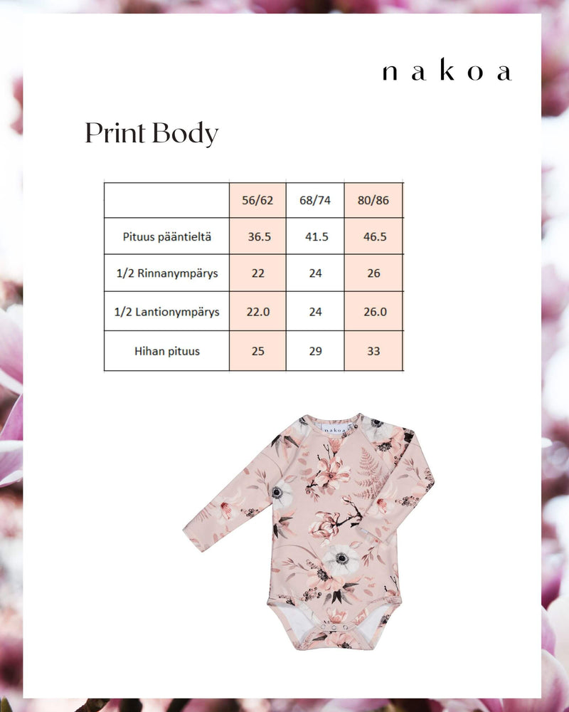 Print Body, Rose Lily