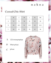 Casual Chic Print Shirt, Rose Lily