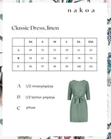 Classic Linen Dress, Sky Blue