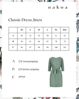 Classic Linen Dress, Desert Sage