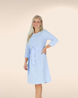 Classic Linen Dress, Sky Blue