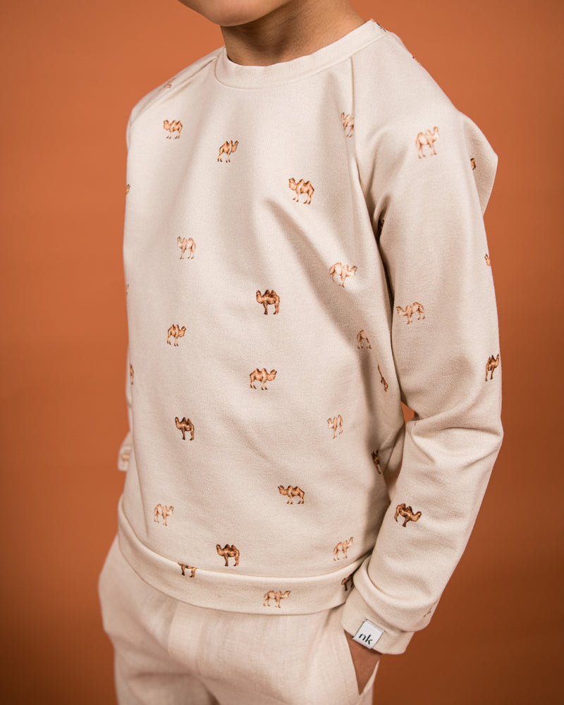 Comfy College Print Shirt, Sahara