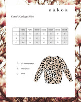Comfy College Print Shirt, Leopard