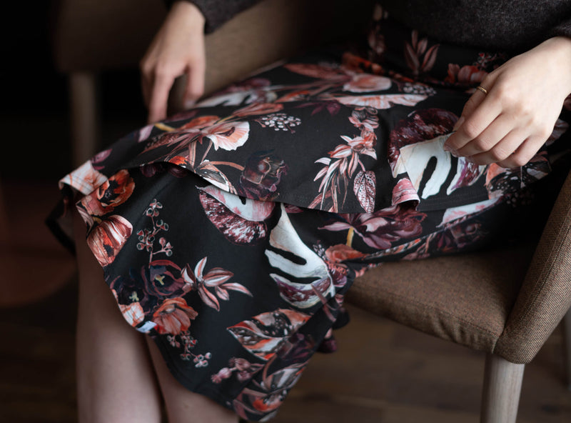 Ruffle Skirt, Harvest Poppies