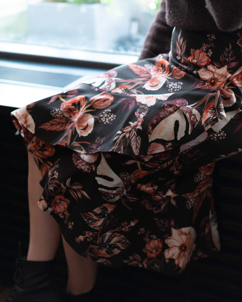 Ruffle Skirt, Harvest Poppies