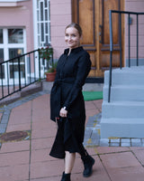 Chloe Linen Dress, Black
