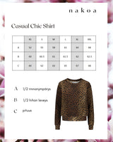 Casual Chic Print Shirt, Coco Leo
