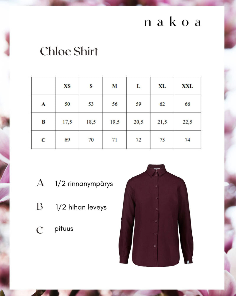 Chloe Linen Shirt, Merlot
