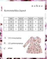 Kid's Print Layered Dress, Rose Lily