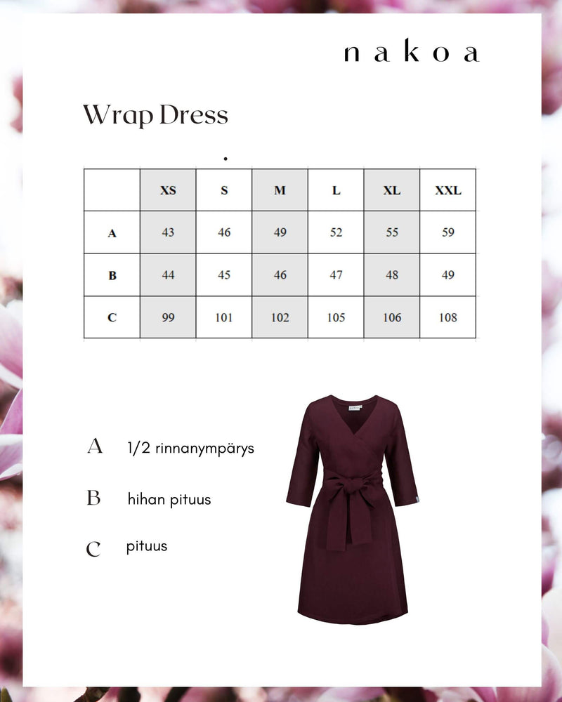 Linen Wrap Dress, Tiramisu