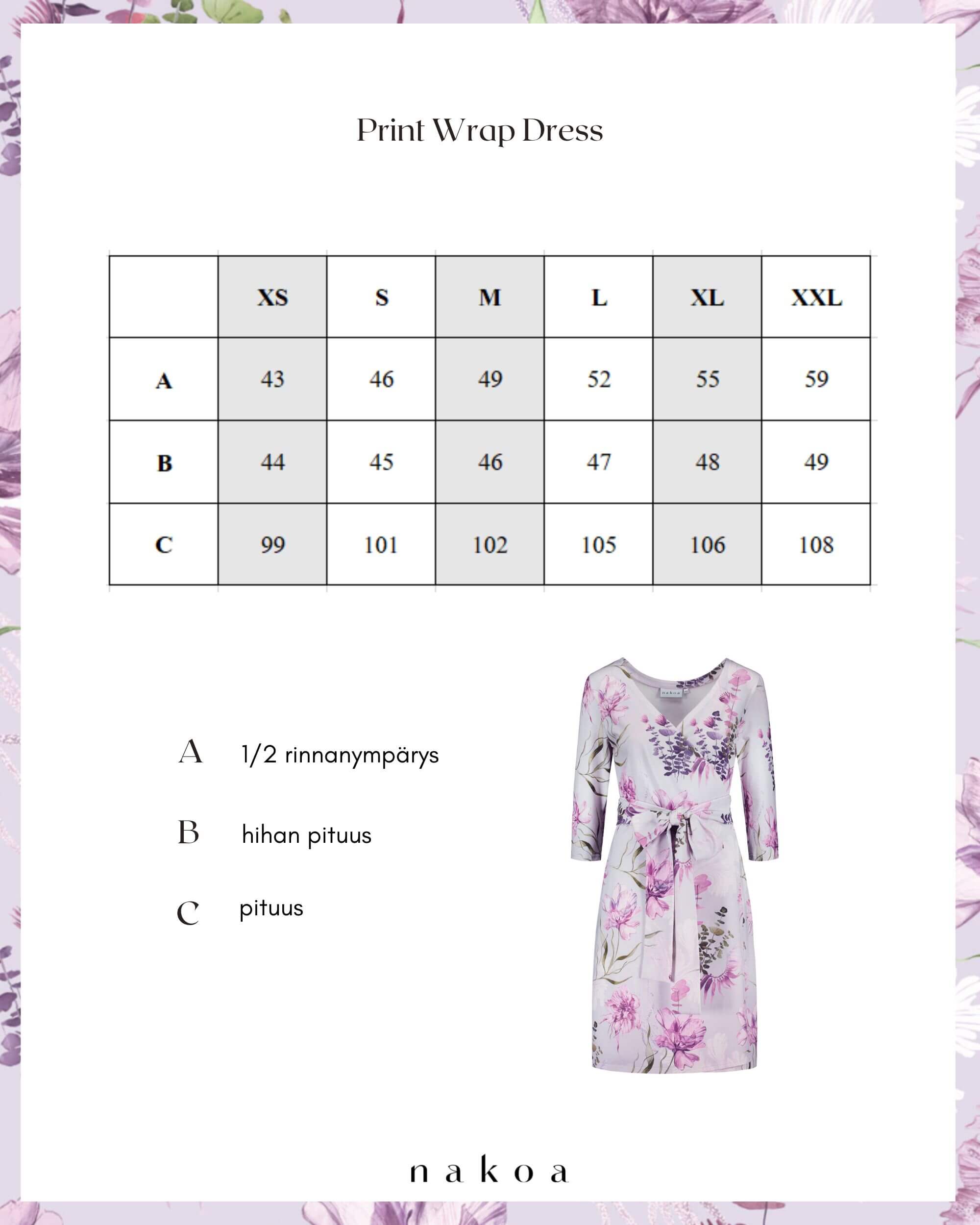 Print Wrap Dress, Oceania