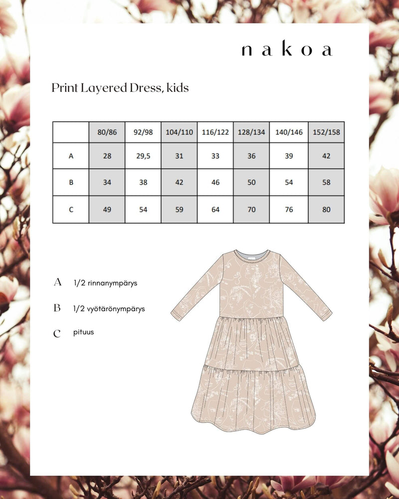 Kid's Print Layered Dress, Visions