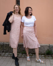 Classic Midi Skirt, Blushing Blossoms