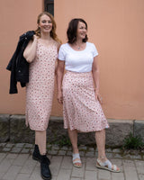 Classic Midi Skirt, Blushing Blossoms
