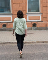 Classic Linen Blouse, Paradise Green
