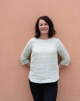 Classic Linen Blouse, Paradise Green