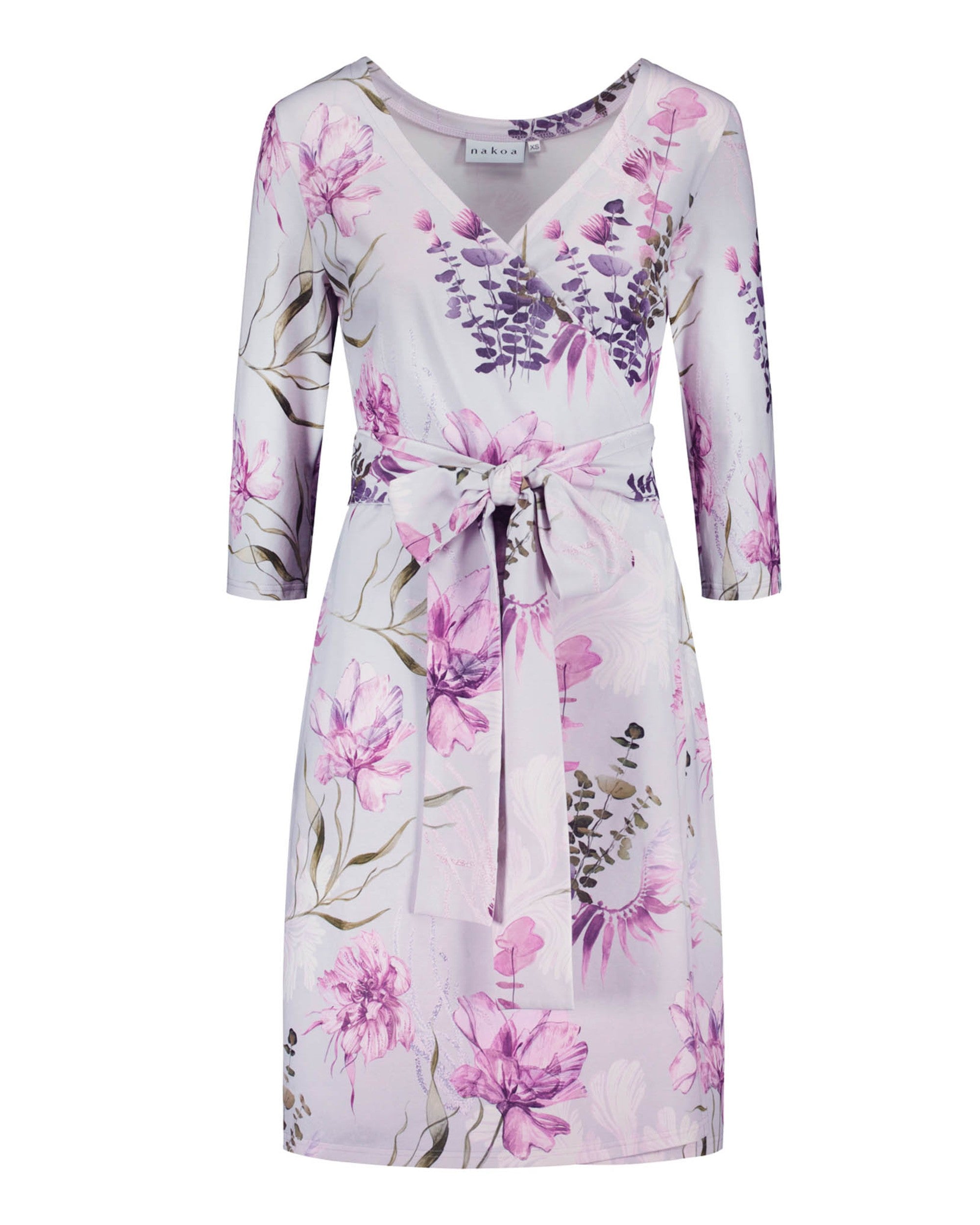 Print Wrap Dress, Oceania