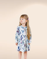 Kid's Print Layered Dress, Colibri