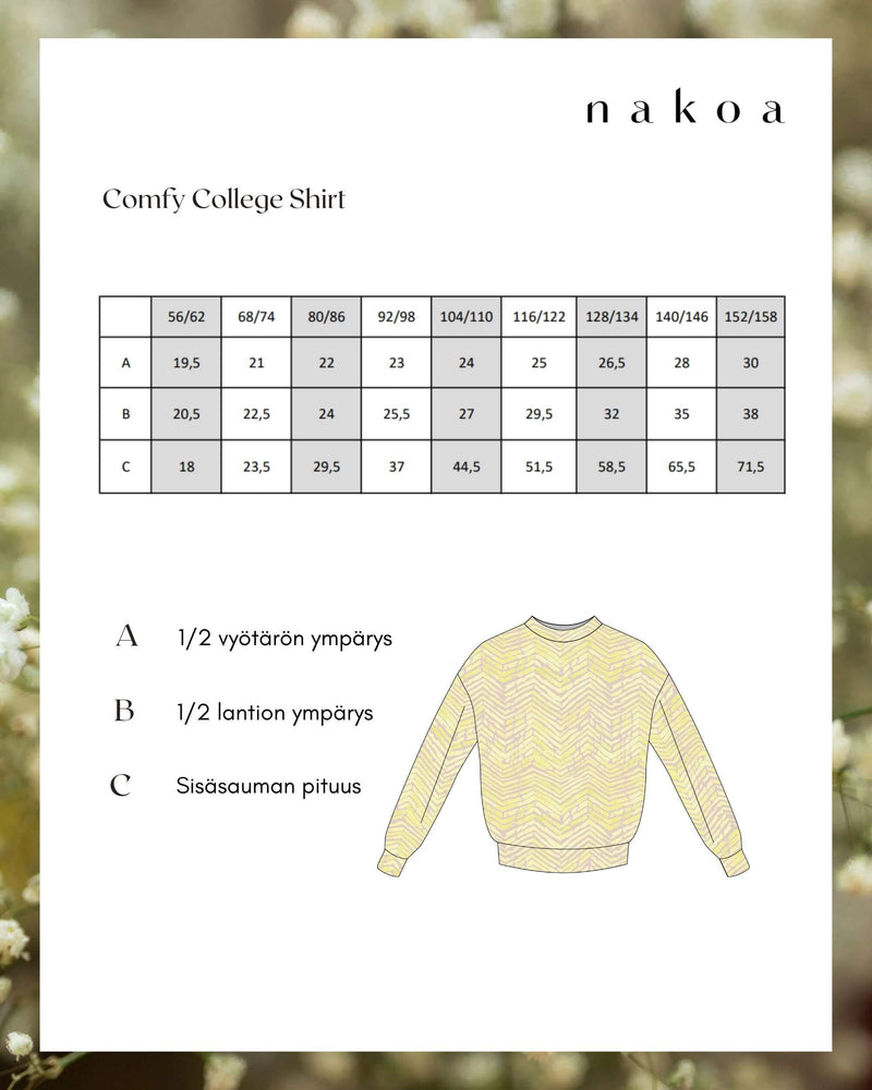 Comfy College Print Shirt, Safari Sand
