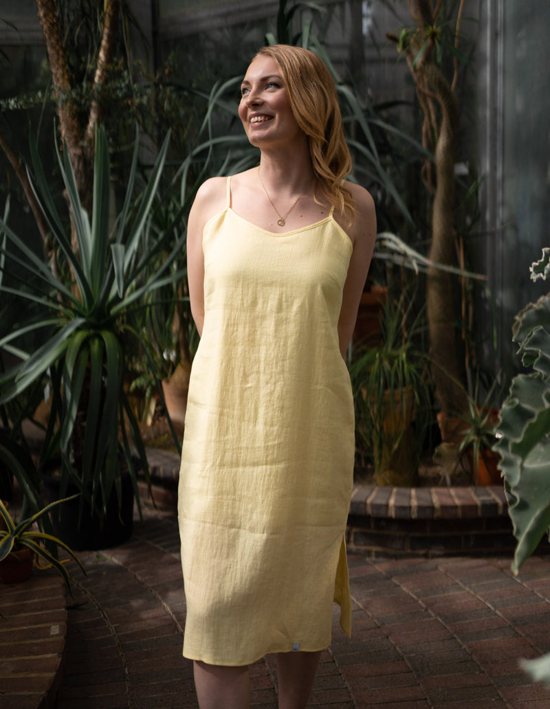 Nora Midi Dress, Lemon Meringue