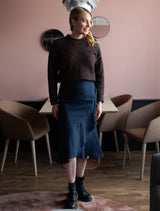 Pellava Ruffle Skirt, Night Sky