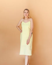 Nora Midi Dress, Lemon Meringue